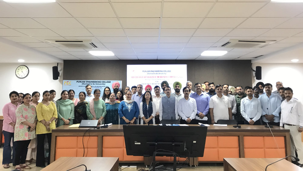 PEC Chandigarh Observed Vigilance Awareness Week 2024